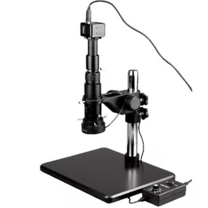 AmScope 11X-80X Industrial Zoom Monocular Microscope + 1.3 MP Camera LED Light - Picture 1 of 1