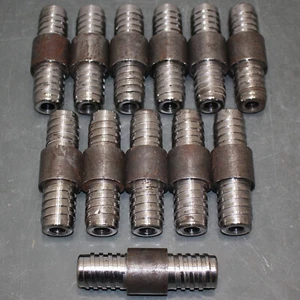 (12) PHQ AW Rod Coupler 1833000, Steel, 1-23/32" Rod OD, for 184185 AW Drill - Picture 1 of 8