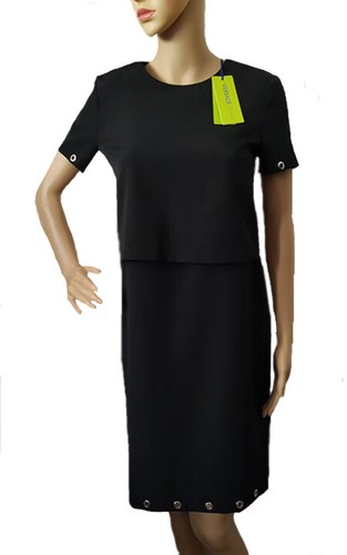 Versace Jeans Cady Gerard abito donna blu scuro taglia 38IT(6UK) doppio strato