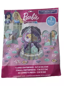 Barbie Dreamtopia Sirena Teal e Viola Party Kit Decorazione Tavolo, 23 Pezzi - Foto 1 di 2