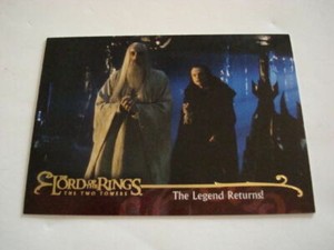 LORD OF THE RINGS THE TWO TOWERS MOVIE CARDS PROMO CARD P1  by TOPPS  NMT