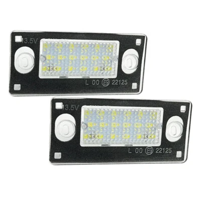 Xenon White LED License Plate Light For Audi A3/S3 8L LCI Facelifted 2000-2003 - Image 1 of 4