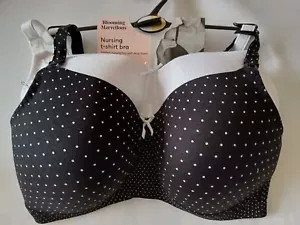 New 2 Pack Mothercare Blooming Marvellous Nursing Feeding Bras UK 32 B C D DD F - Picture 1 of 11