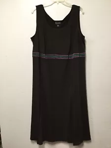 Vestido Mujer Talla 22W Marrón Oscuro Sin Mangas Media Pantorrilla K Mujer 16 - Imagen 1 de 6