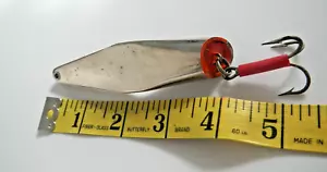 VINTAGE FISHING LURE - EGON - ABU - SWEDEN - 3 1/2 OZ - SILVER - SOLD BY GARCIA - Picture 1 of 12