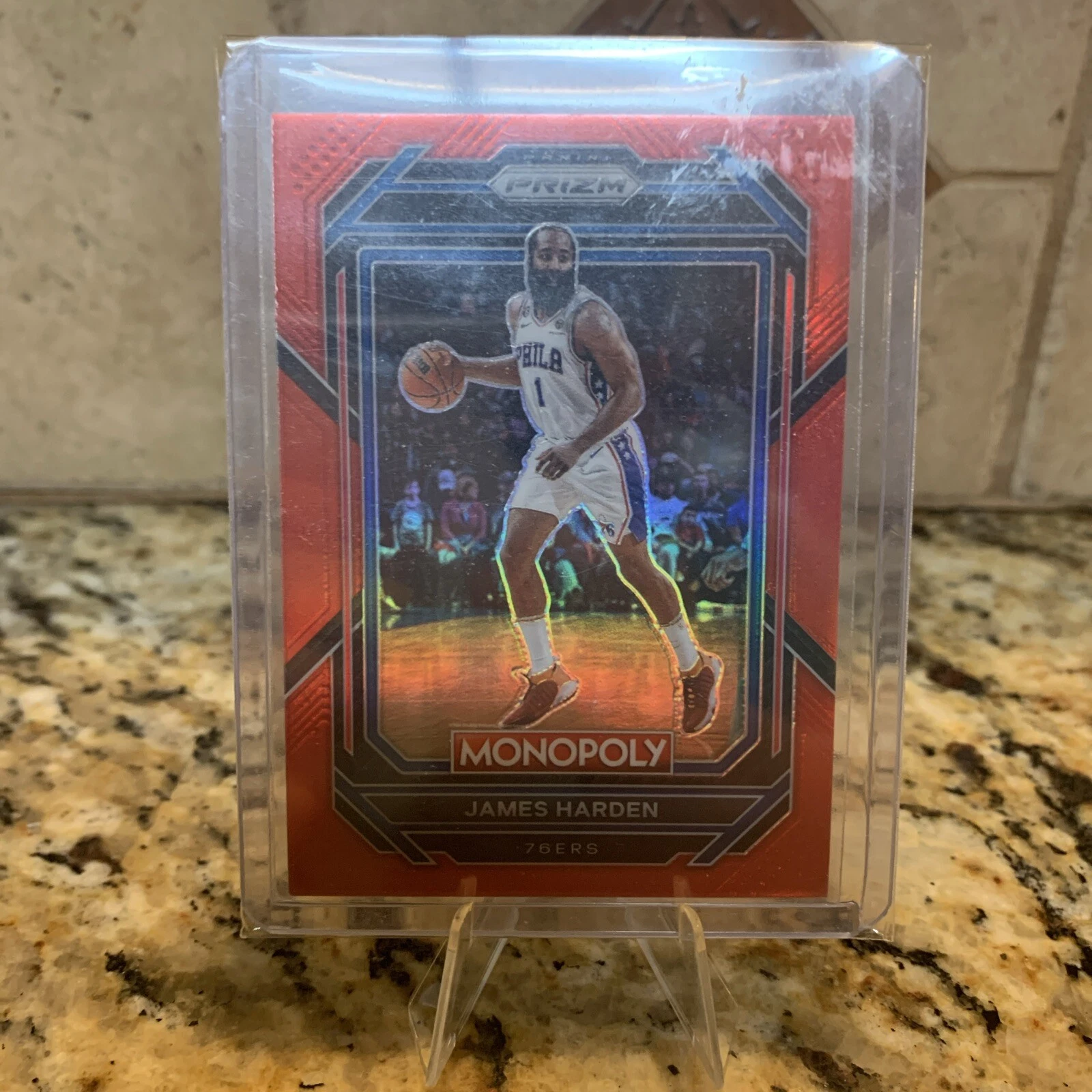 2022-23 Panini Prizm Monopoly Red Prizm /99 James Harden #68 76ers Clippers