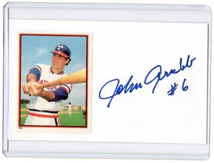 JOHN GRUBB MLB Rangers Auto handsigniert signed 3x5 Karteikarte - Bild 1 von 1