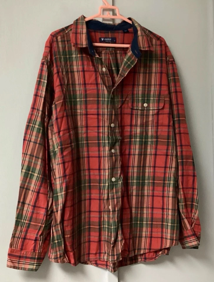 Daniel Cremieux Mens Shirt Size 2XL Rustic Plaid Cotton Long Sleeve Button - Image 1 of 4