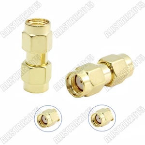 1x Conector adaptador RP-SMA macho (pin hembra) a enchufe macho RP SMA (pin hembra) - Imagen 1 de 5
