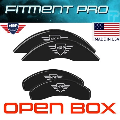 Conjunto de capas de pinça de freio MGP 4 pretas para 11-15 BMW 750i 740i 55i GT 22224SMGPBK - Imagem 1 de 4