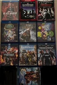 lotto stock 10 blu ray walt disney, pixar, marvel studio alcuni nuovi sigillati, - Foto 1 di 1