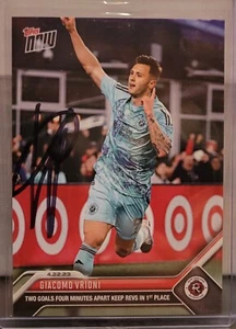 SIGNED Topps Now MLS #79 2023 Giacomo Vrioni New England Revolution - Picture 1 of 3