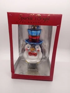 Cappello Pinguino Vetro Soffiato Sparkle Bright by Radko Decorazione Natale 2012  - Foto 1 di 3