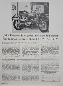 1968 Hodaka 100 Pabatco 5 Gang Original Motorrad Printanzeige - Bild 1 von 1