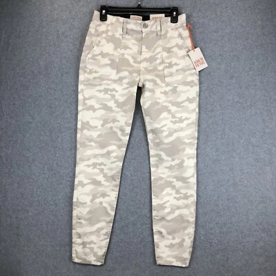 Novo - Calça Camuflada Knox Rosa Natural Bronzeada Feminina 6 Cintura Alta Elástica Conforto - Imagem 1 de 4