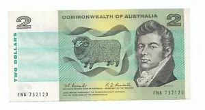1967 Commonwealth Australia $2 Note Coombs Randall gVF - Picture 1 of 2
