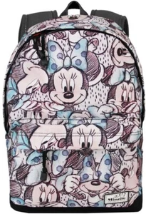 Backpack Minnie DISNEY Woman Backpack Backrest Padded Port PC Shoulder Strap I - Picture 1 of 4