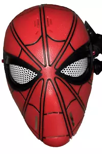 SPIDER MAN MASK ANIMATRONIC MASK/EYE SHIELDS OPEN AND CLOSE! TALKING! Works! - Picture 1 of 7