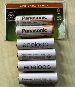 6 x Akkus AA 1,2V Panasonic Eneloop - Bild 1 von 1