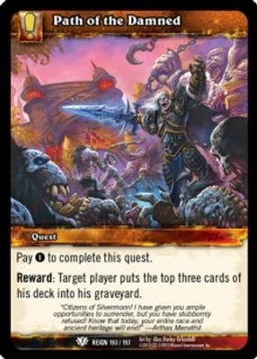 Path of the Damned - Reign of Fire - World of Warcraft TCG - Bild 1 von 4