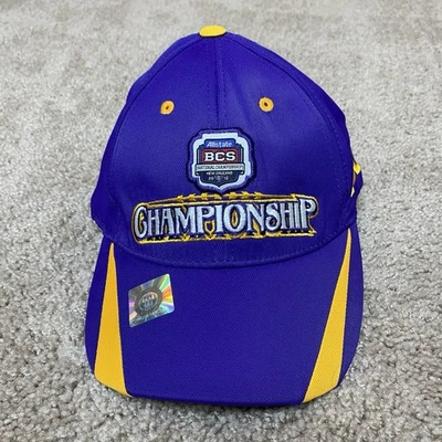 LSU Tigers 2012 BCS National Championship Hat Purple Strapback - Image 1 of 4