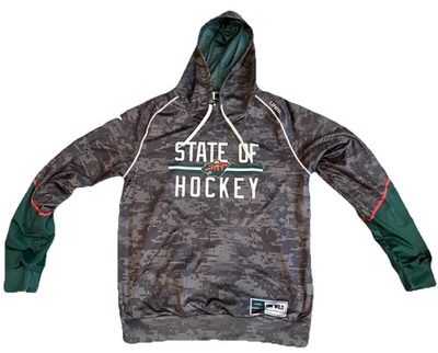 Minnesota Wild UNRL🏒Silk Series Hoodie Sweatshirt Sweater X-Small RARE NHL Kids - Image 1 of 4