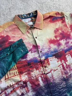 Рубашка с длинным рукавом на пуговицах мужская Robert Graham Venetian Lagoon 2XLT - Изображение 1 из 4