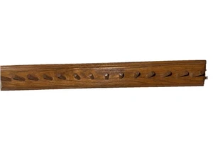 Vintage 14 Klammer Holz Wandbehang Schmuck Halskette Krawatte Organizer Halter 15 Zoll Landhaus - Bild 1 von 8