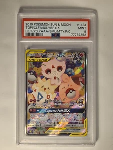 Togepi & Cleffa & Igglybuff Tag Team GX Alternate #143a/236 PSA 9 Mint Pokemon - Bild 1 von 2