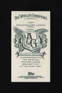 2012 Topps Allen & Ginter Mini NNO #113 Meadowlark Lemon Print/50 - Picture 1 of 2