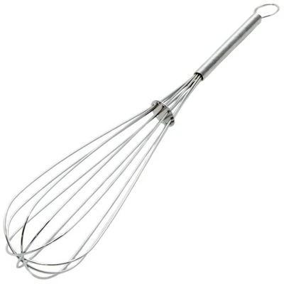 Chef Craft 12" Chrome Plated Balloon Whisk, Wire Whisk for Mixing Eggs, Blending - Image 1 of 2