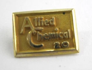 Vintage Allied Chemical 20-Year Service Pin 10K Gold 1.61g - Picture 1 of 4