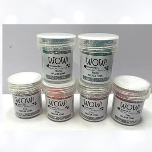 WOW Embossing Powders 0.5oz Lot of 6 - Picture 1 of 2