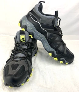 Fila Excursion Men’s Trail Shoes Black Gray Size 10.5 – Excellent Condition - Picture 1 of 10