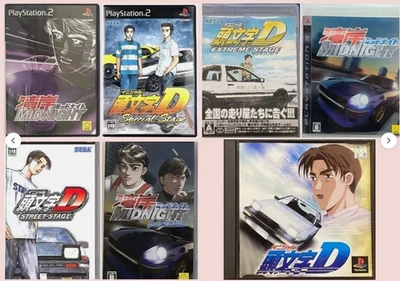 Initial D & Wangan Midnight 7games set PS 1 & 2 & 3 & PSP SONY - Image 1 of 4