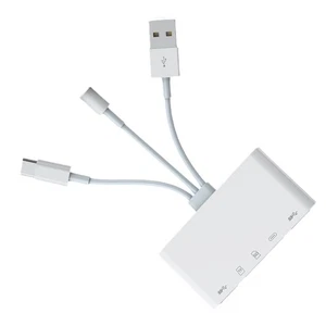 For iPhone/iPad 5 in 1 Memory Card Reader SD Card Reader USB OTG Adapter - Photo 1/13