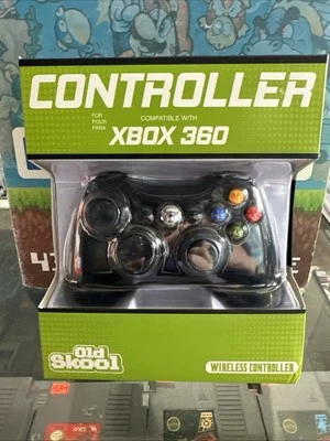 Old Skool Wireless XBOX 360 Dual Analog Rumble Controller - Black  - Image 1 of 2