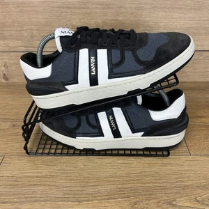 Lanvin Shoes Mens UK 7 Clay Court Sneakers Suede Leather Low Top Luxury - Picture 1 of 12