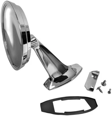 1965 1966 CHEVROLET IMPALA FULLSIZE EXTERIOR DOOR MIRROR ASSEMBLY LH W/ HARDWARE - Image 1 of 2