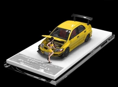 CR TM 1: 64 JDM Lancer Evolution EVO 9 人偶运动模型压铸金属汽车 — 第 1/4 张图片