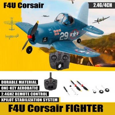 A500 F4U Corsair 2.4G 4CH RC avión 3D 6 giroscopio RTF avión acrobático planeador juguete Foto 1 de 4