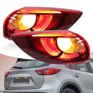 Pair Rear Outer Tail Light Brake Stop Lamps For Mazda CX5 CX-5 2016 Left+Right - Picture 1 of 14