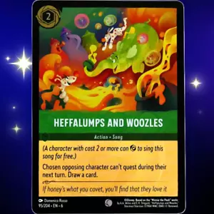 Haffalumps and Woozles - Lámina fría - Disney Lorcana TCG Azurite Sea #95/204 - Imagen 1 de 3