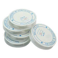 5 Rotoli di Filo Elastico Gomma 1mm Per Creazione Gioielli Bracciale Collana
