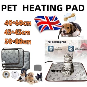 Pet Electric Heat Heated Heating Heater Pad Mat Blanket Bed Dog Cat Bunny - Picture 1 of 18