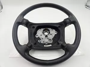JAGUAR XJS FACELIFT STEERING WHEEL BLACK LEATHER HORN BUTTONS HMD9181DA - Picture 1 of 14