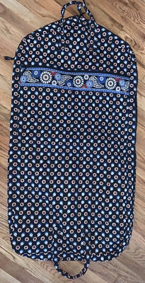 Vera Bradley Azul Blanco Rojo Flores y Búhos Prenda Bolsa de Viaje Equipaje Foto 1 de 4