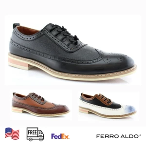 Zapatos de vestir Ferro Aldo JOSH para hombre punta de ala perforación Oxford caldos - Imagen 1 de 8