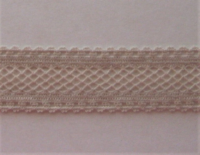 COSTURA ARTESANAL-ELÁSTICA-ELÁSTICA 2,75mtrs x 15mm Beige Banda para el Cabello/Diseño de Malla Spandex Foto 1 de 1