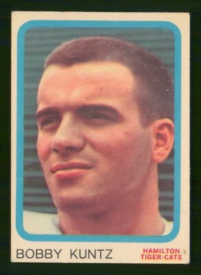 BOBBY KUNTZ 1963 TOPPS CFL 63 NO 38 VGEX+            23507 - Image 1 of 2